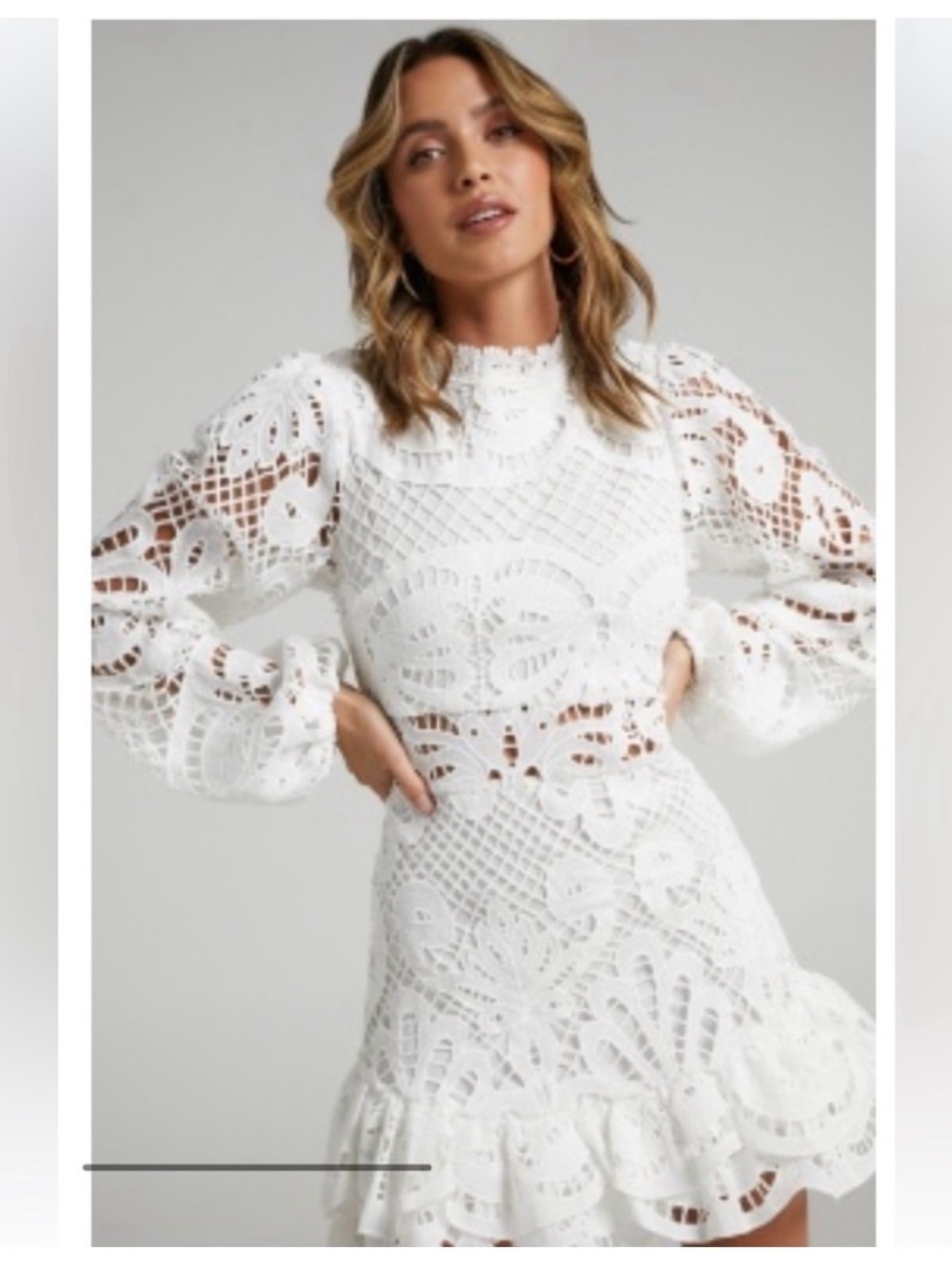 showpo lace dress size 10
